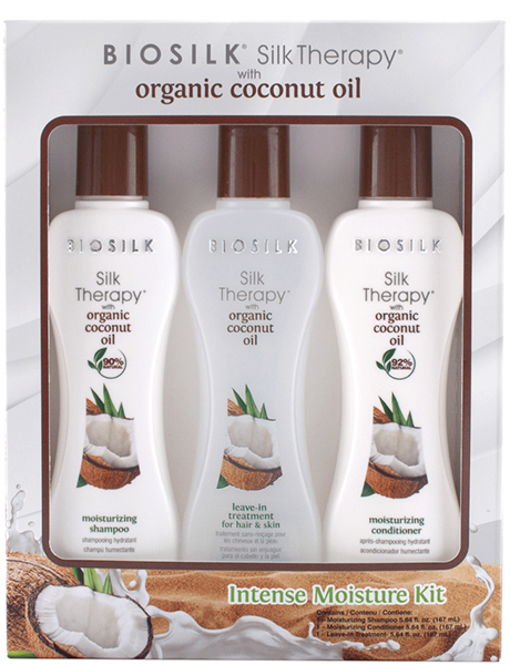 Biosilk Набор для увлажнения волос и тела Biosilk Silk Therapy Coconut Intense Moisture Kit