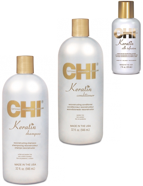Набор CHI Keratin для восстановления волос (3 позиции)