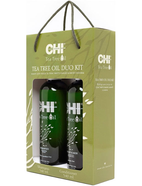 CHI Набор для ухода за чувствительной кожей головы Chi Tea Tree Oil Duo Kit
